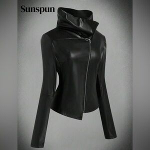 Black Faux Leather Jacket